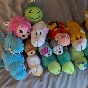 Colorful Plush Animal Toy Collection